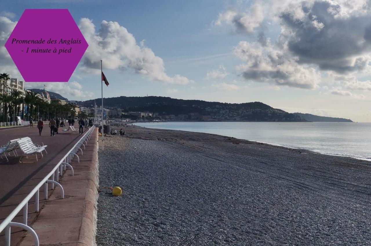 Studio - 1 Minute De La Plage Et De La Promenade Des Anglais Ницца Экстерьер фото